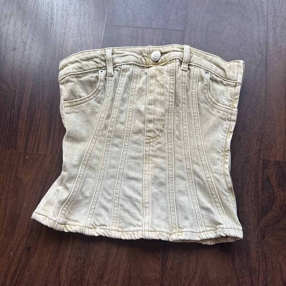 Denim Corset Top